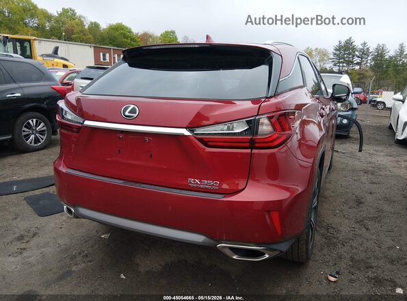 2T2BZMCA3JC147992 2018 LEXUS RX 350 Red Trasero derecho