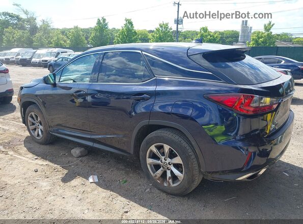2T2BZMCA3JC155249 2018 LEXUS RX 350 Синий Задняя левая четверть