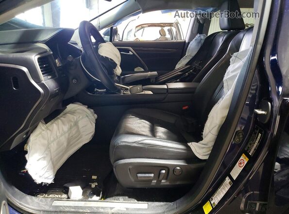 2T2BZMCA6GC018346 2016 LEXUS RX Blue Вид салону спереду