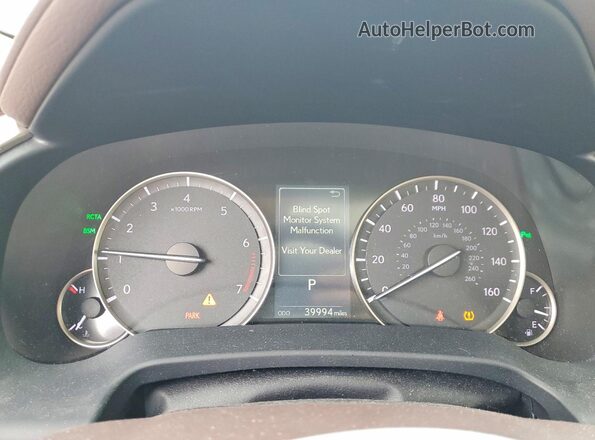 2T2BZMCA6KC202176 2019 LEXUS RX White Vista del cuadro de instrumentos