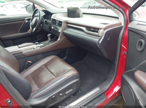 2T2BZMCA7GC021062 2016 LEXUS RX 350 Red Front interior view