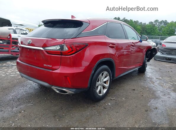 2T2BZMCA7GC021062 2016 LEXUS RX 350 Red Rear right