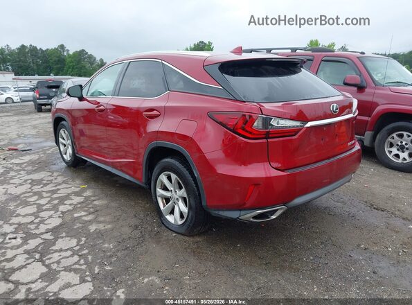 2T2BZMCA7GC021062 2016 LEXUS RX 350 Red Rear left