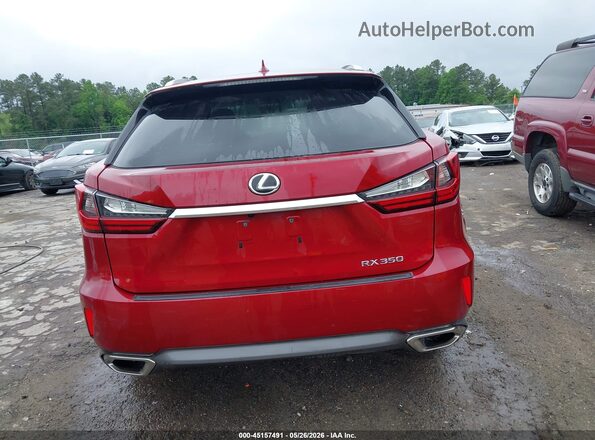 2T2BZMCA7GC021062 2016 LEXUS RX 350 Red 