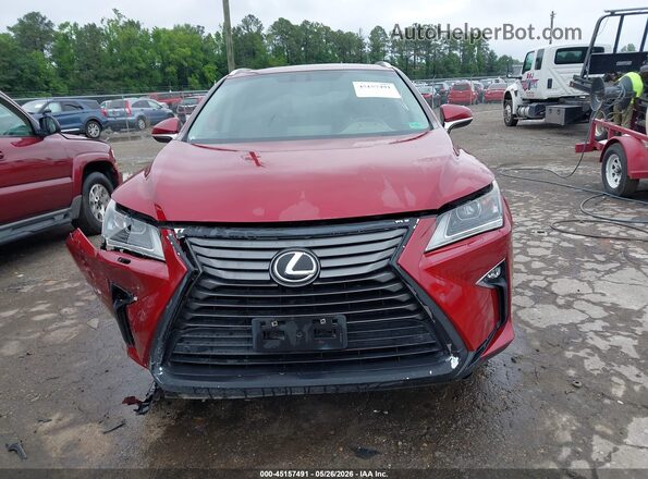 2T2BZMCA7GC021062 2016 LEXUS RX 350 Red Instrument cluster view