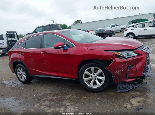2T2BZMCA7GC021062 2016 LEXUS RX 350 Red Rear interior view