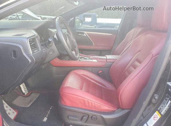2T2BZMCA7GC045734 2016 LEXUS RX Черный Вид салона спереди