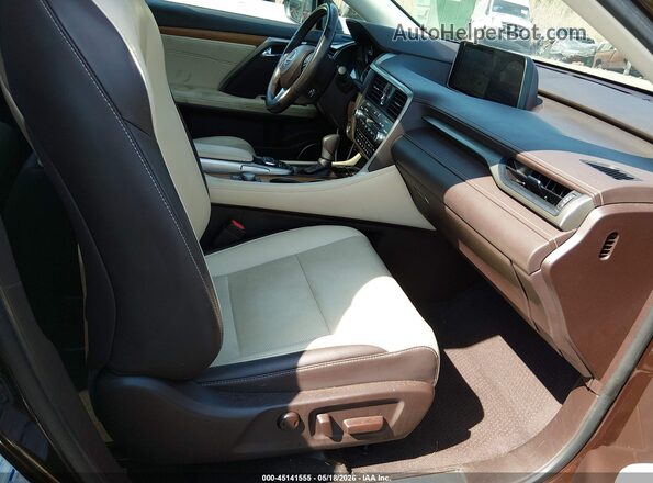 2T2BZMCA7JC159093 2018 LEXUS RX 350 Brown წინა სალონის ხედი
