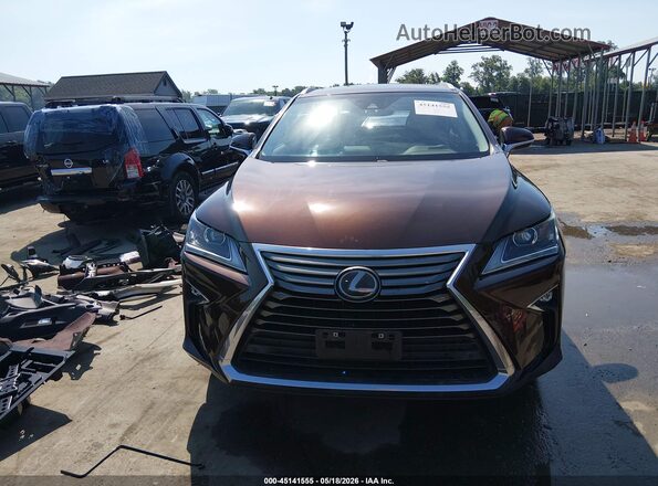 2T2BZMCA7JC159093 2018 LEXUS RX 350 Brown უკანა სალონის ხედი