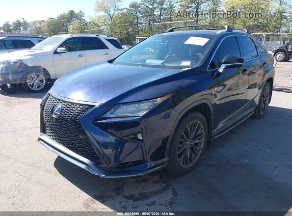 2T2BZMCA9GC024996 2016 LEXUS RX 350 Dark Blue Vista tres cuartos delantera izquierda
