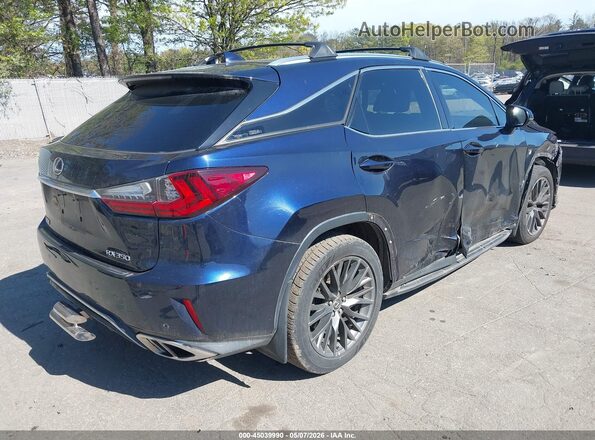 2T2BZMCA9GC024996 2016 LEXUS RX 350 Dark Blue Trasero derecho