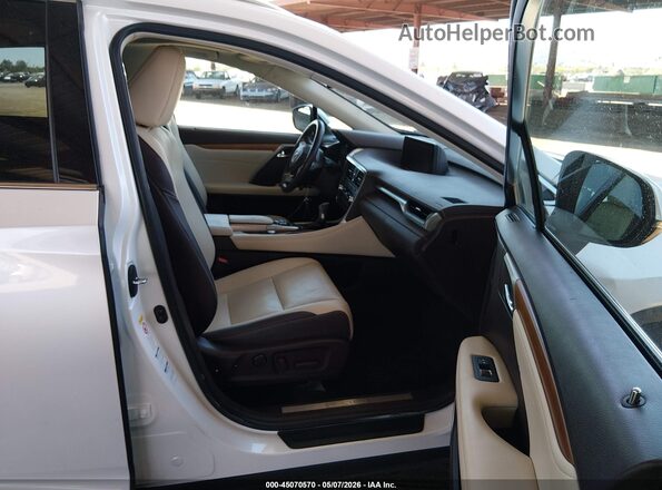 2T2BZMCA9KC204018 2019 LEXUS RX 350 White Вид салону спереду