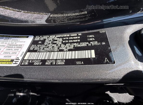2T2GGCEZ2TC111951 2026 LEXUS NX 350 Gray ძრავის განყოფილების ხედი