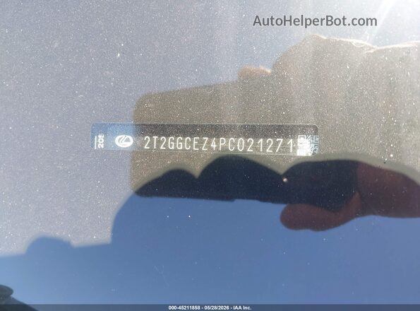 2T2GGCEZ4PC021271 2023 LEXUS NX 350 Gray Widok komory silnika