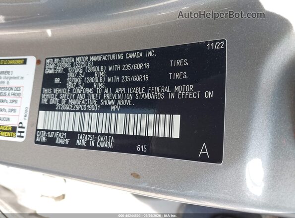 2T2GGCEZ9PC019001 2023 LEXUS NX 350 Pewter ძრავის განყოფილების ხედი