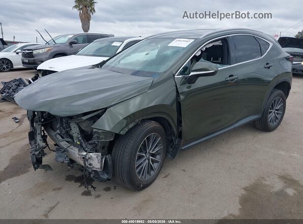 2T2GKCEZ7RC022433 2024 LEXUS NX 350H Green წინა მარცხენა ხედი სამი მეოთხედიდან