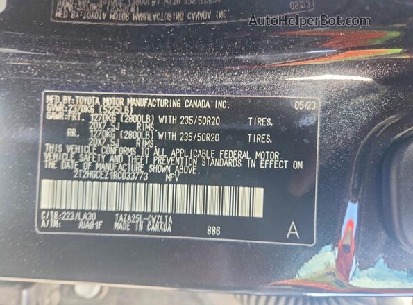 2T2HGCEZ1RC033773 2024 LEXUS NX Черный 