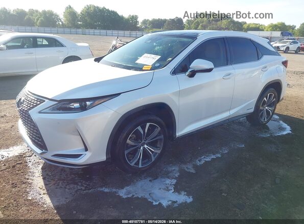 2T2HGMDA4LC047952 2020 LEXUS RX 450H White Առջևի ձախ երեք քառորդ տեսարան