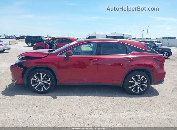 2T2HGMDA9LC048563 2020 LEXUS RX 450H Красный Панорамный вид салона 360°