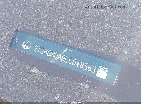 2T2HGMDA9LC048563 2020 LEXUS RX 450H Красный 