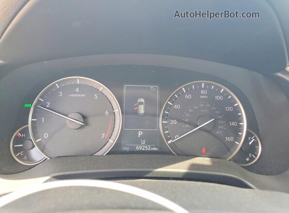 2T2HZMAA6LC170196 2020 LEXUS RX Угольный Вид щитка приборов