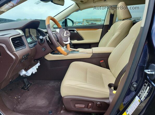 2T2HZMDA3LC229331 2020 LEXUS RX Blue Front interior view