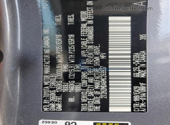 2T2HZMDA6MC269937 2021 LEXUS RX Gray 
