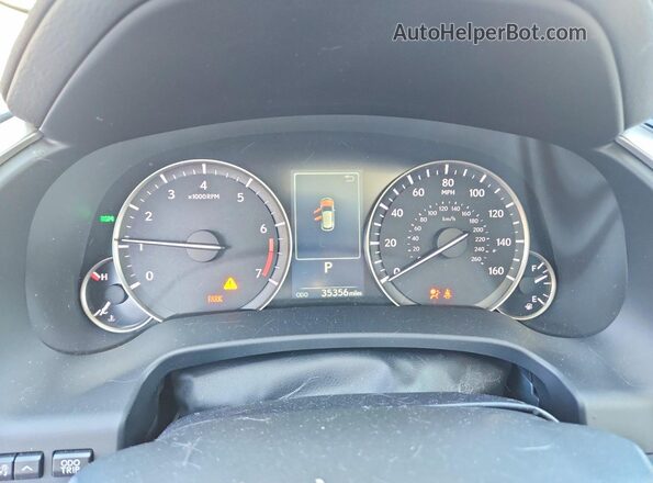 2T2HZMDAXNC364423 2022 LEXUS RX Black Вид щитка приладів