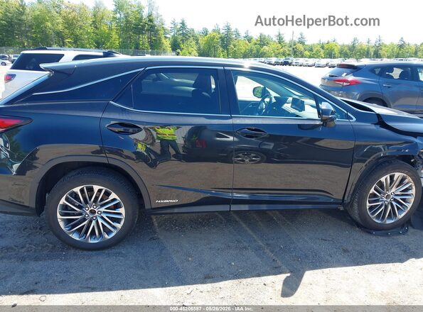 2T2JGMDA3NC094667 2022 LEXUS RX 450H Черный Вид задней части салона
