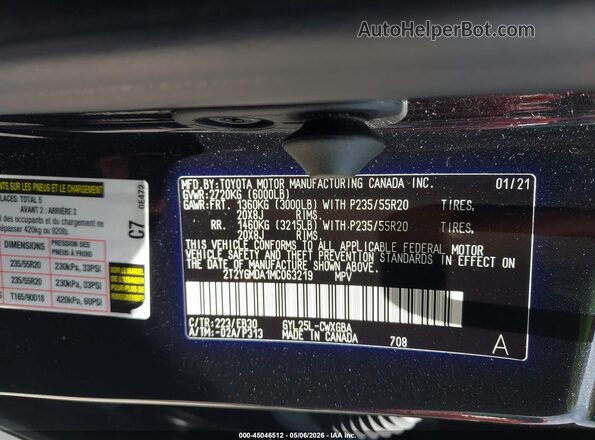 2T2YGMDA1MC063219 2021 LEXUS RX 450H Black 