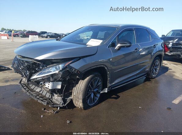2T2YGMDA6LC055292 2020 LEXUS RX 450H Silver Առջևի ձախ երեք քառորդ տեսարան