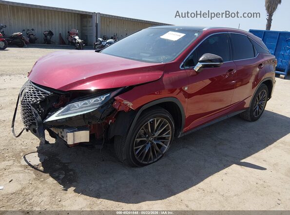 2T2YZMDA2LC229059 2020 LEXUS RX 350 Red Առջևի ձախ երեք քառորդ տեսարան