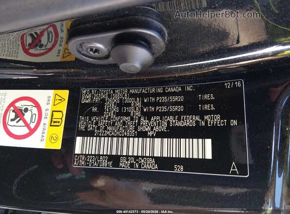 2T2ZZMCA0HC049351 2017 LEXUS RX 350 Black Engine compartment view