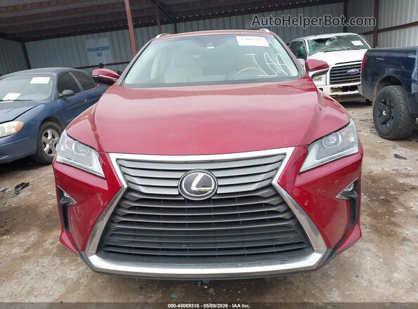 2T2ZZMCA2JC101164 2018 LEXUS RX 350 Red Вид щитка приладів