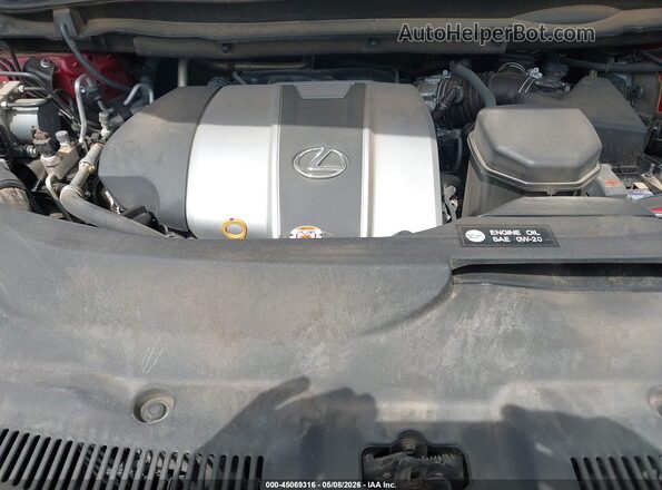 2T2ZZMCA2JC101164 2018 LEXUS RX 350 Red Вид ззаду