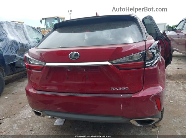 2T2ZZMCA2JC101164 2018 LEXUS RX 350 Red 
