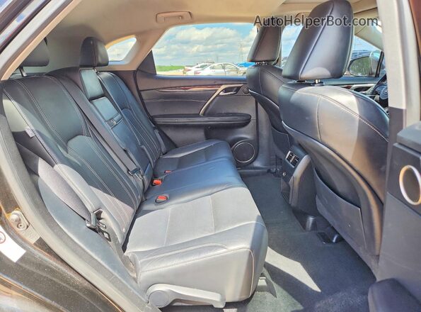 2T2ZZMCA5KC148822 2019 LEXUS RX Black უკანა სალონის ხედი