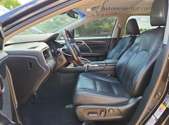 2T2ZZMCA5KC148822 2019 LEXUS RX Black წინა სალონის ხედი