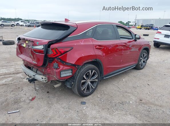 2T2ZZMCAXGC006750 2016 LEXUS RX 350 Red Rear right