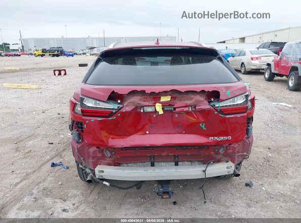 2T2ZZMCAXGC006750 2016 LEXUS RX 350 Red 