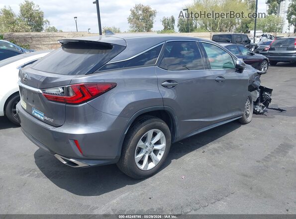 2T2ZZMCAXHC075648 2017 LEXUS RX 350 Gray Trasero derecho