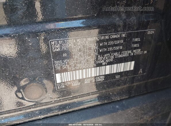 2T3A1RFV0RC450976 2024 TOYOTA RAV4 Black Շարժիչի բաժամունքի տեսք