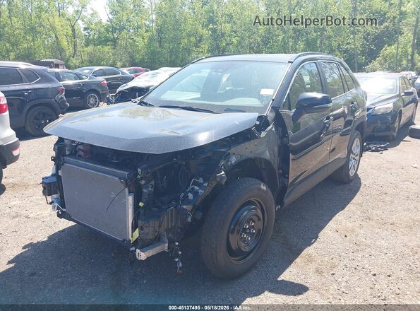 2T3A1RFV0RC450976 2024 TOYOTA RAV4 Black Առջևի ձախ երեք քառորդ տեսարան
