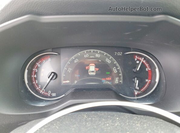 2T3A1RFV2RC465902 2024 TOYOTA RAV4 Gray Սարքավորումների վահանակի տեսք