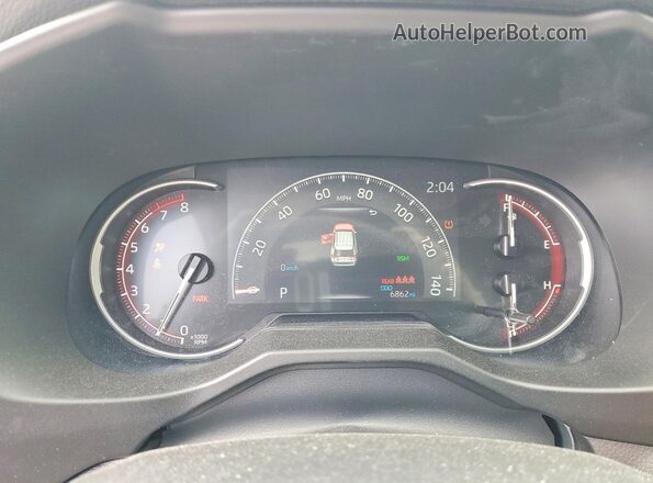 2T3A1RFV4SC576506 2025 TOYOTA LE Серебряный Вид щитка приборов