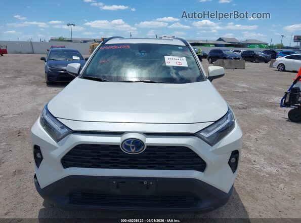 2T3B6RFVXNW037669 2022 TOYOTA RAV4 HYBRID White Instrument cluster view