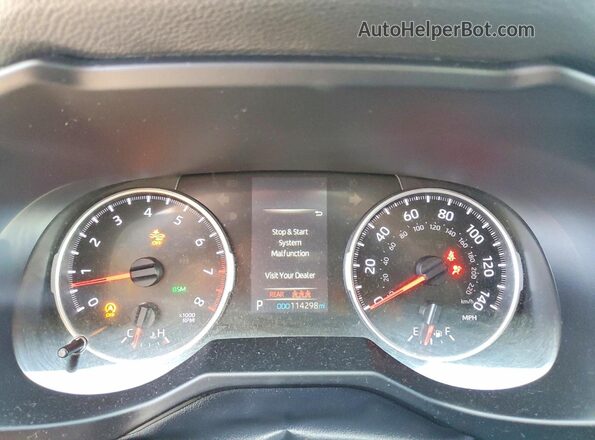 2T3C1RFV0MC125973 2021 TOYOTA RAV4 Black Вид щитка приладів