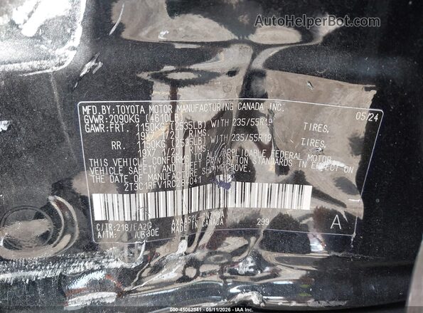 2T3C1RFV1RC284041 2024 TOYOTA LE Black Widok komory silnika