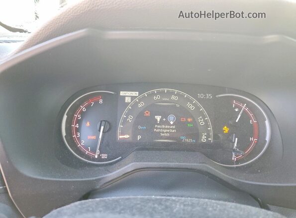 2T3C1RFV4RW329729 2024 TOYOTA RAV Белый Вид щитка приборов