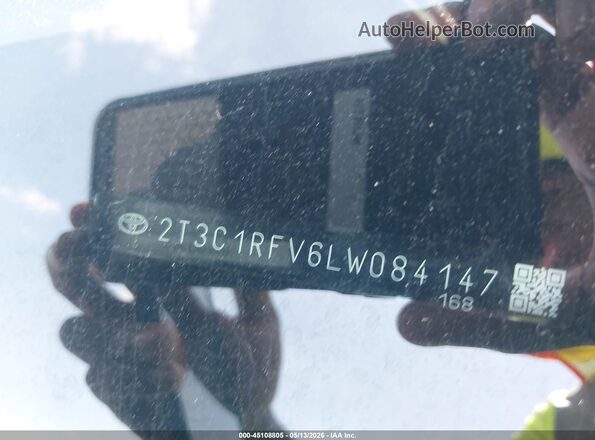 2T3C1RFV6LW084147 2020 TOYOTA LE Black Vista del compartimento del motor